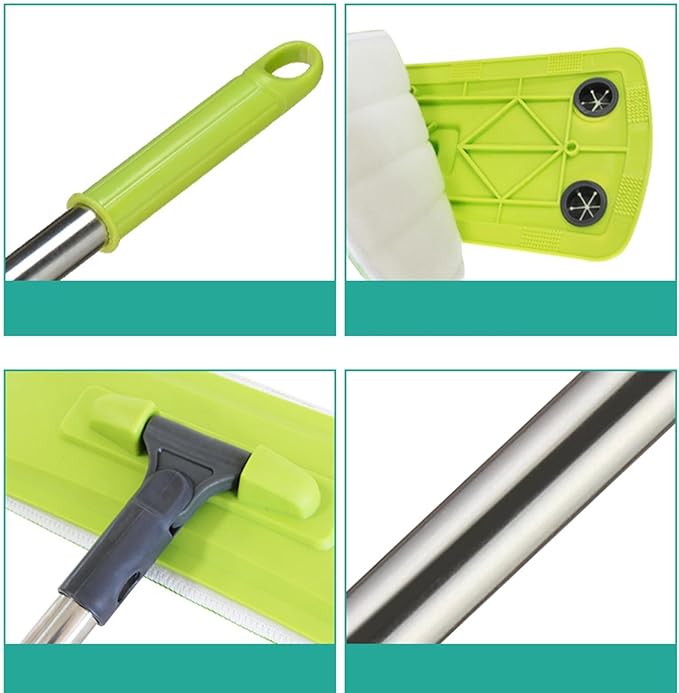 Flat Mop with Telescopic Handle Floor Mop for Commercial Home Use Household