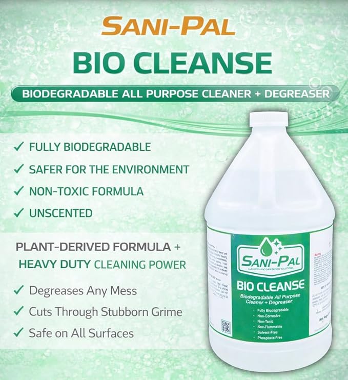 Bio-Cleanse safe and environmentally friendly cleaner and degreaser designed to tackle the toughest of industrial cleaning applications 128 fl oz Fresh Scent