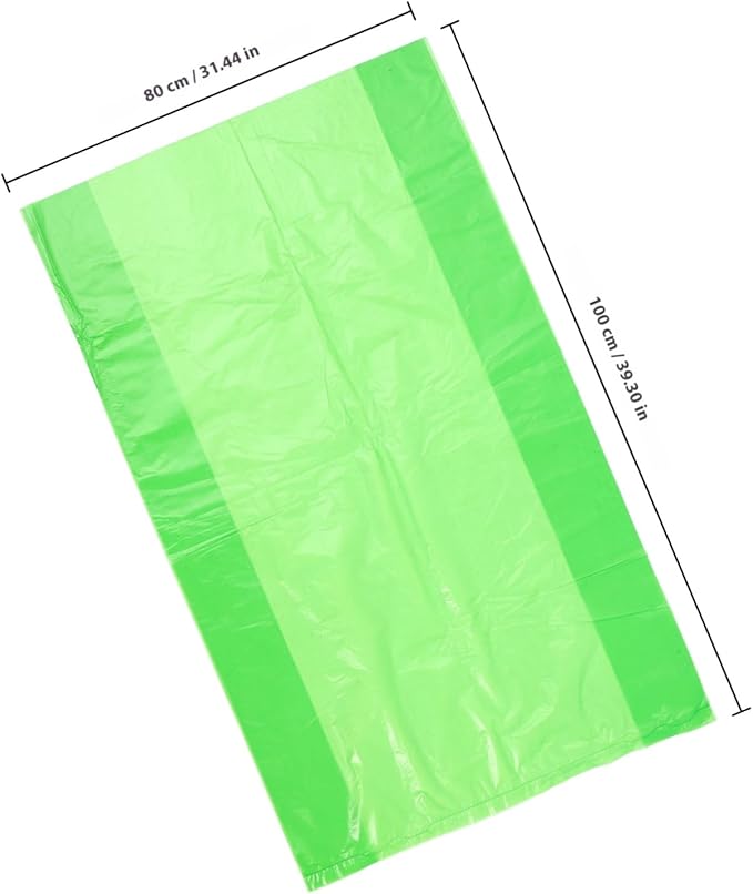 FRCOLOR 50pcs Thickened Tear-resistant Plastic Trash Bags Kitchen Bathroom Garbage Bags Heavy-duty PE Material for Home Office Commercial Waste Disposal