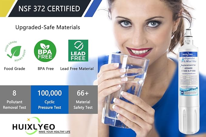 4204490 Water Filter Replacement for Sub-Zero 4204490 4290510 Refrigerator Water Filter 3Pcs
