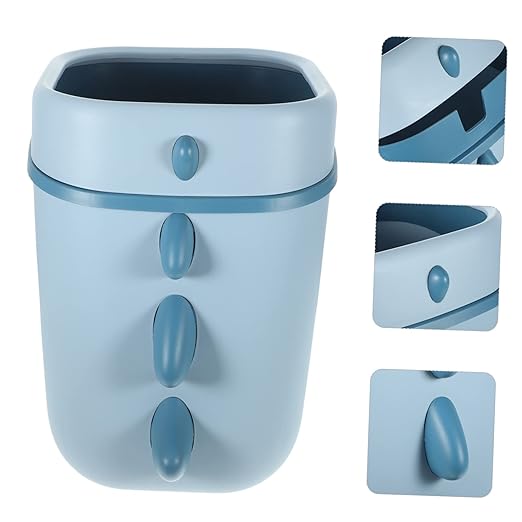 Adorable Dinosaur Trash Can Boys and Girls Adults Sturdy Plastic Easy to Empty Home Office