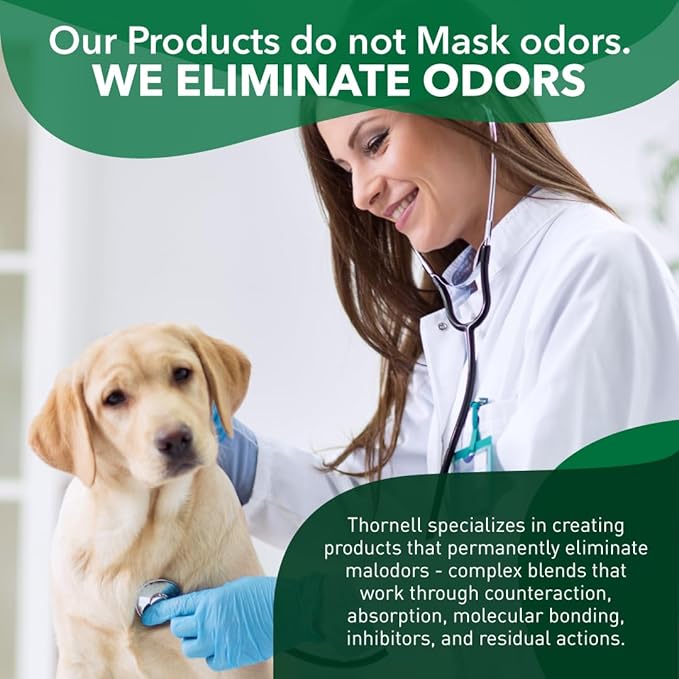 Thornell KOE Kennel Odor Eliminator Concentrate Odor Eliminator for Strong Odors Great for Cages Runs Floors &amp More Pet Odor Eliminator for Home &amp Kennel w/Safe Non-Enzymatic Formula 12