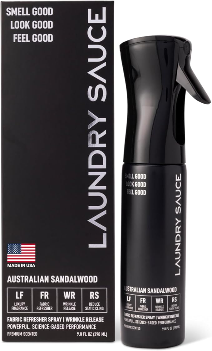 Laundry Sauce Fabric Refresher Spray Australian Sandalwood Odor-Fighting Fabric Refresher Fragrance and Laundry Scent 9.8 fl oz
