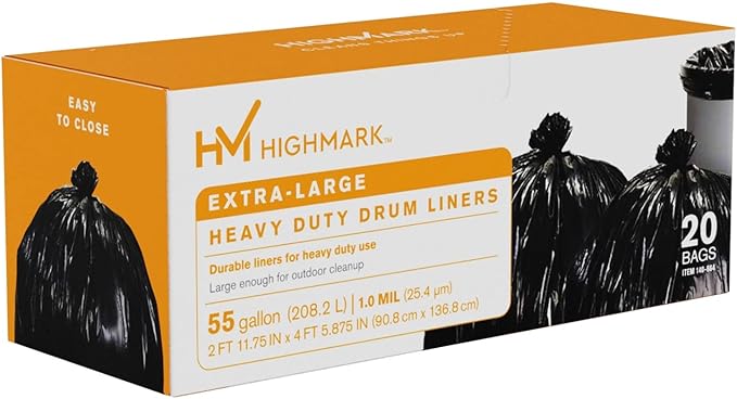 Highmark Trash Bags 55 Gallons Box Of 20 DP00664