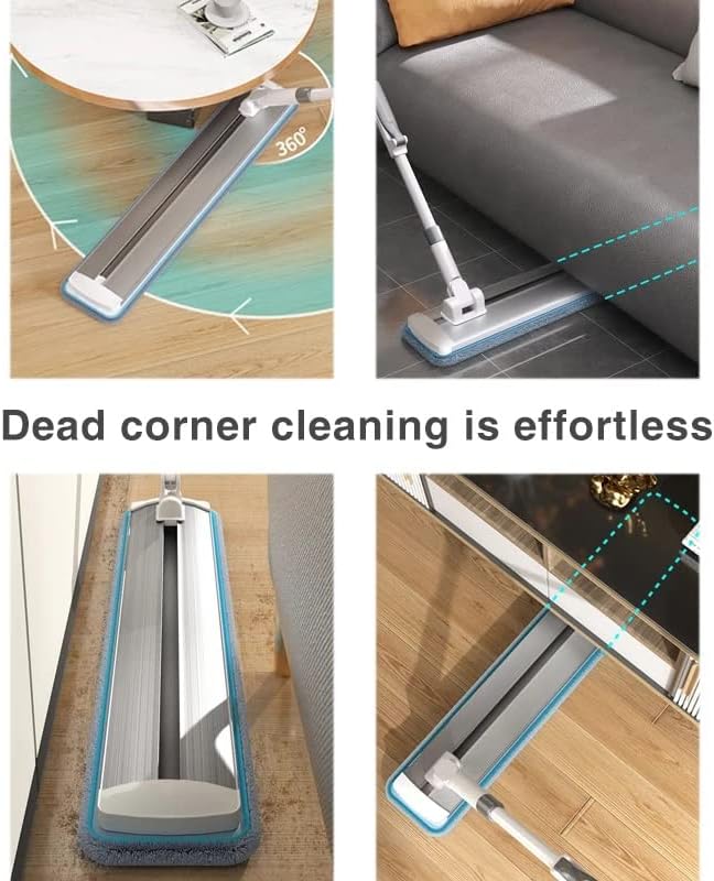 Large Flat mop Self-contained Slide Microfiber Floor Floors