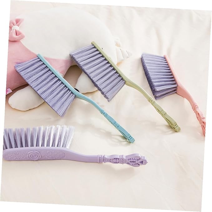 6pcs Thickened Bed Cleaning Brush and Sofa Dusting Brush Set with Hollow Handle Household Cleaning Tool for Furniture and Upholstery Multi-Color Blue Green Pink for Home Use
