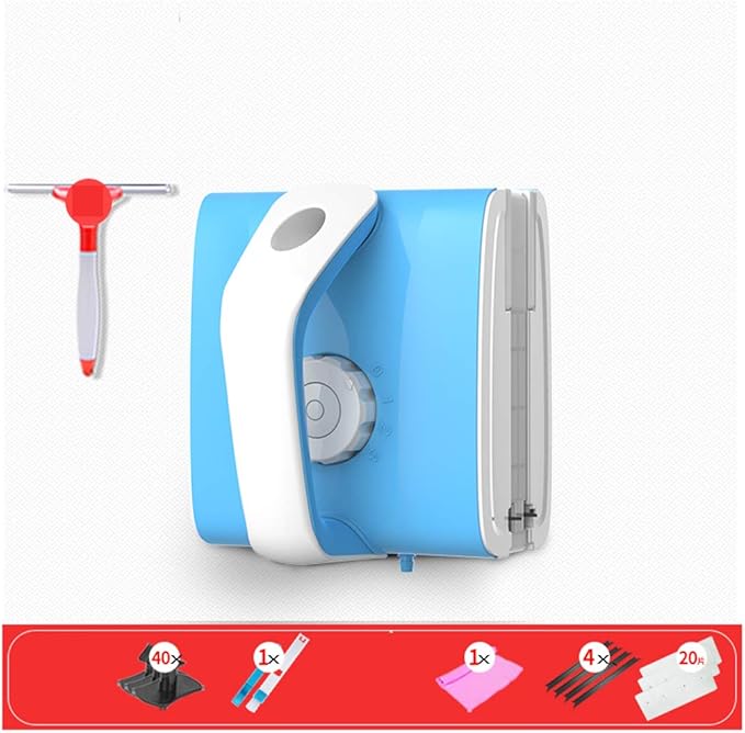 Magnetic Window Cleaner Double-Side Magnetic Glass Cleaner 3-Speed Adjustable Magnetic Force Ultra-Strong Both Side Glass Surface Cleaning Brush Wiper Tools with Ergonomic Handle Design