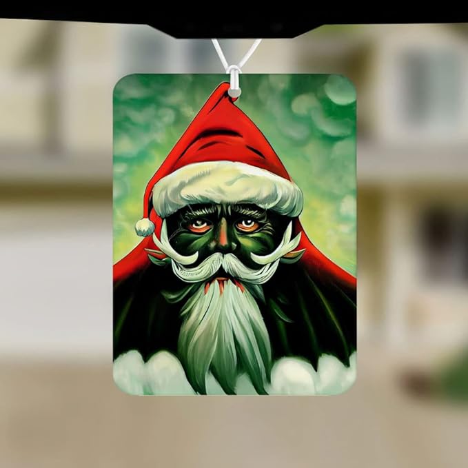 Christmas Design Car Freshener Set of 6 - Horror Car Air Freshener - Themed Air Freshener for Car