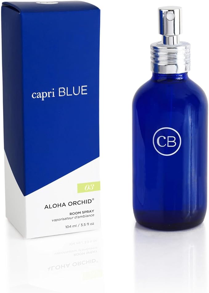 Capri Blue Room Spray - Aloha Orchid Air Freshener Spray with Notes of Orchid Jasmine and Gardenia - Air Fresheners for Home - Floral Room Scents (3.5 oz)