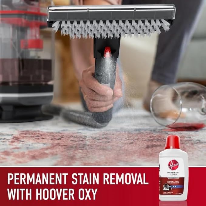 Hoover CleanSlate XL Deep Cleaning Carpet + Upholstery Spot Cleaner Machine with Specialized Tools Permanent Stain Remover Pair with Hoover Portable Spot Cleaner Solution