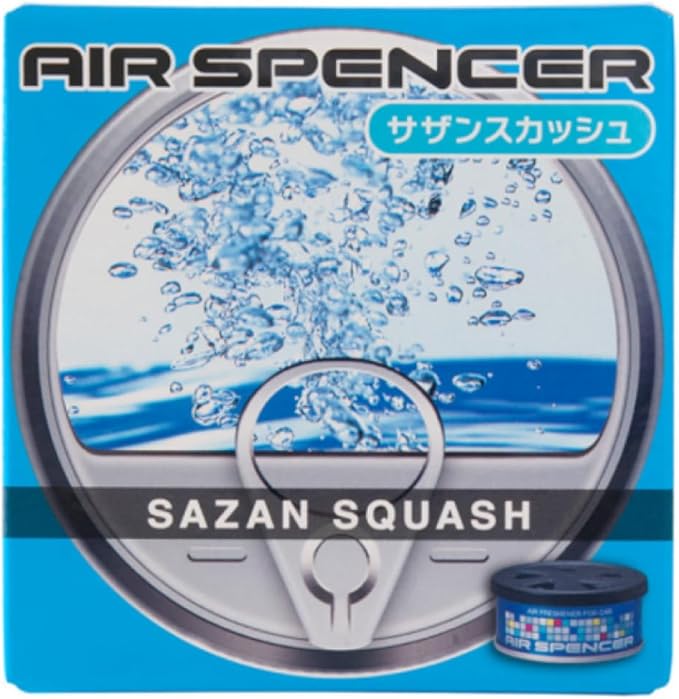 Air Spencer Cartridge Sazan Squash Scent Car Air Freshener Heavy Duty Last Long JDM Eikosha Japan (Pack of 5)