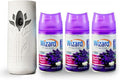 Wizard Automatic Spray Refill and Holder Kit Air Freshener for Home and Bathroom Sweet Vanilla Lavender 5 Oz3 Count