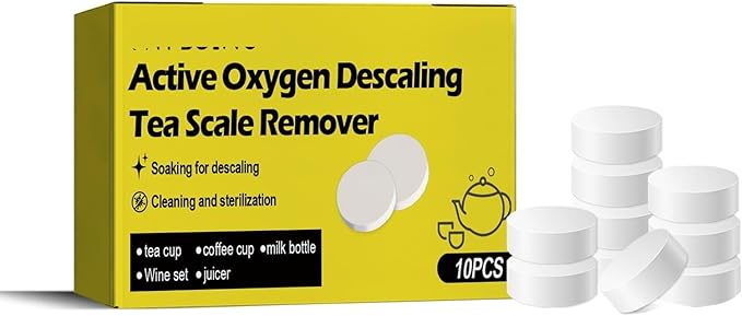 Multifunctional Descaling Cleaning Tablets For Cups Cookware &amp Stovetops - Effortlessly Remove Limescale &amp Dirt(2PCS)