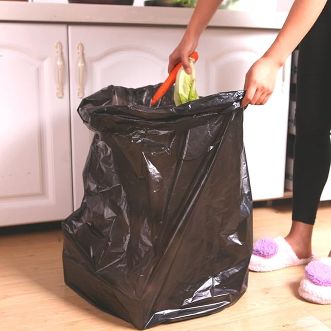 18 Gallon Large Trash Bag Black Kitchen Garbage Bags 95 Counts