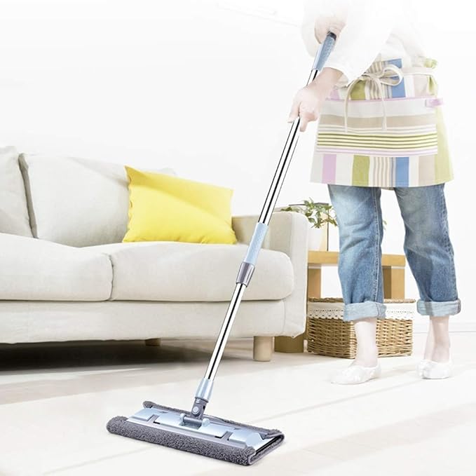 Mopwith Reusable and 360 Degree Rotation Mop Heads for Home and Office Floor Cleaning(B Style six Cloth)