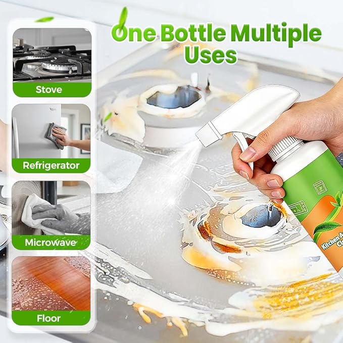 Cleanse Natural Enzyme Formula to Household Appliances 2026 New Clease Multi-Purpose Cleaner Kitchen Cleaner for Kitchen Hood Stove Oven Sink Floor (2pcs)