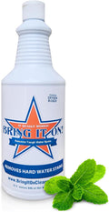 BRING IT ON! CLEANER Hard Water Stain Remover - Soap Scum Calcium Lime Scale Remover for Shower Door Tile Glass Fiberglass Bathroom Sink Stone Door 32 Ounce
