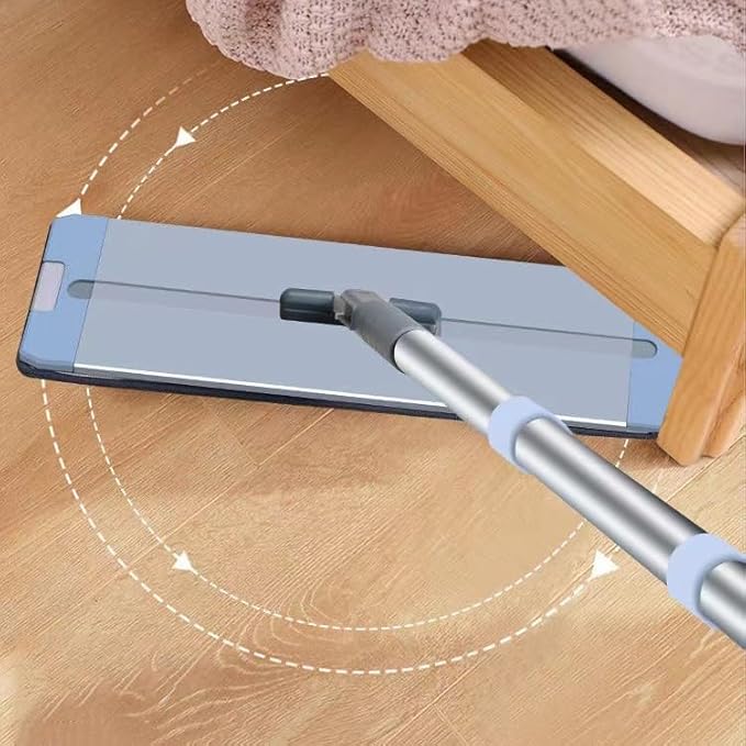 Hand Free Flat Mop Bucket for Household Use Dry and Wet Dual-Purpose Cloth