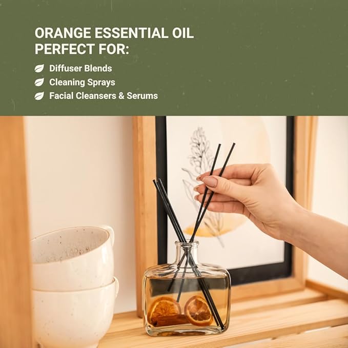 Orange Essential Oil - Direct from Citrusmade in Sicily- Pure Essential Oils for Diffusers and Aromatherapy - 100% Pure Therapeutic Grade (2LBS)