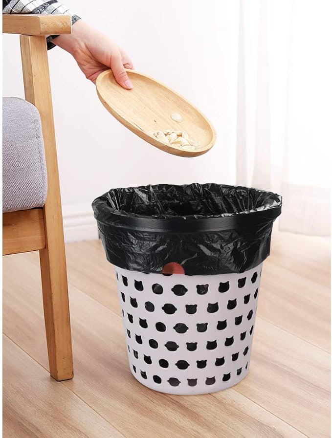 6 Gallon Trash Bags with Drawstrings Black Garbage Bag 208 Counts