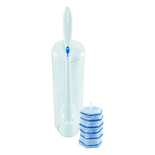 Clorox 03191CT Toilet Wand Disposable Toilet Cleaning Kit: Handle Caddy &amp Refills White (Case of 6) (Pack of 2)