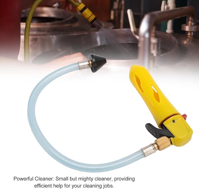 AC Drain Line Cleaner Tool with Oxygenating Function - Heavy Duty Portable HVAC Drain Hose Blaster for Blockage Removal‌ Yellow