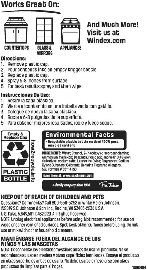 Windex Glass Cleaner Original (67.6 Fl Oz (Pack of 8))