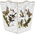 Marye-Kelley WB350-Birds with Butterflies on Writing Wastepaper Basket