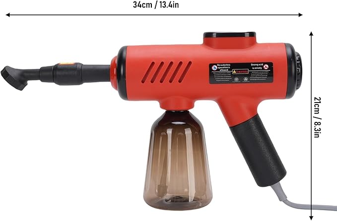 TOPINCN Handheld Steam Cleaner High Temperature Pressurized Steamer Machine with Brush Heads and Digital Display Compact and Lightweight Suitablefor Home Travel Use