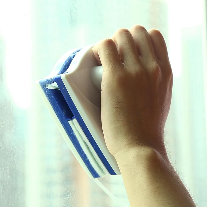 Plastic Double Sided Home Magnet Window Cleaner Tool Practical Magnetic Glass Cleaner Tool for 3-8mm Single Glazed Window