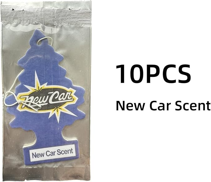 5/20pcs Natural Tea-Scented Car Air Freshener - Hanging Car Interior Accessories(10pcs New Car Scent)