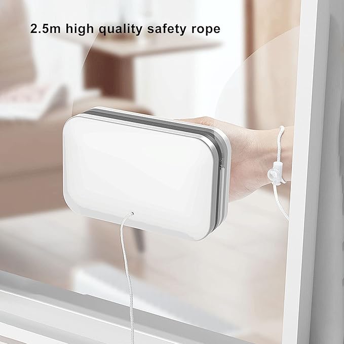 Magnetic Window Cleaner Outdoor Double Sided Window Brush Glass Wiper Cleaning Tool Adjustable Cleaning of High-rise Windows with a Thickness