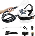 Handheld Steam Cleaner 2500W Pressurized Steam Cleaner with 3 Brush Heads Portable Steam Cleaner for Home Car Furniture Kitchen Bathroom and Wall White
