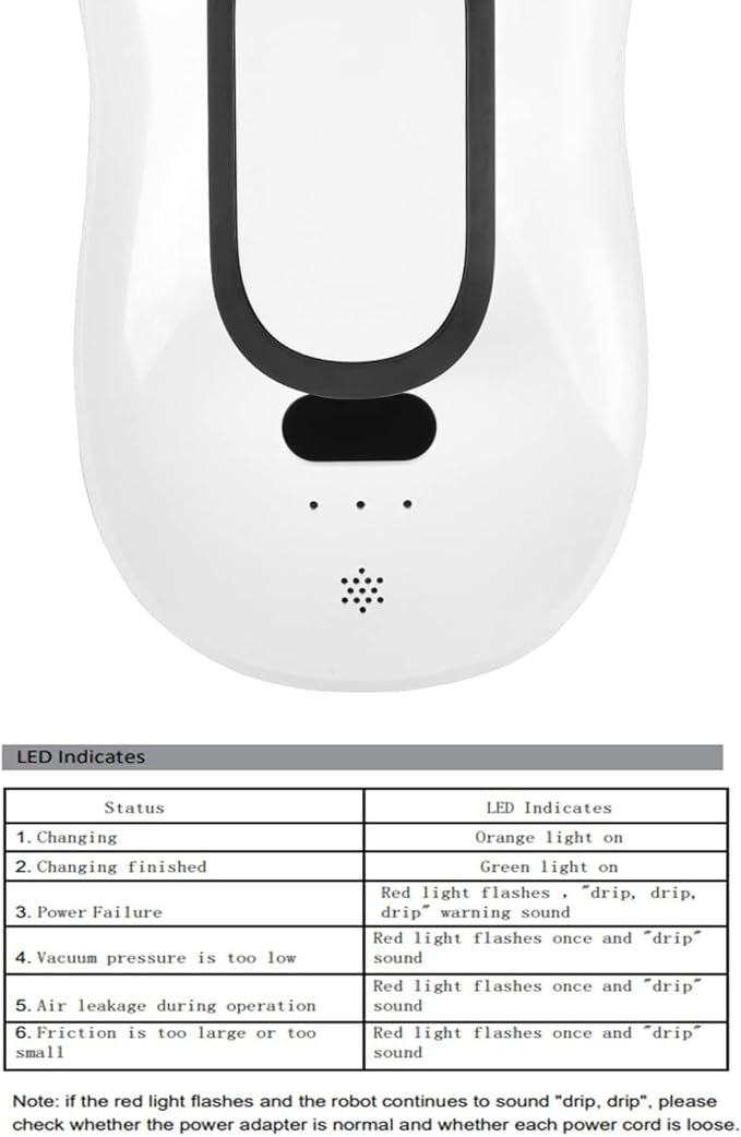 Window Cleaning Robot Vacuum with Ultrasonic Water Spray and Remote Control for Indoor Outdoor High Windows Glass Tiles