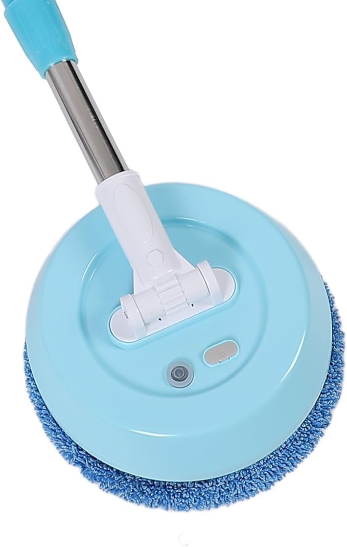 Cordless Electric Mop Cordless Power Mop with Flexible Head and Telescoping Rod Powerful Spin Cleaning for Floor Window Ceiling Includes 6Pcs Accessories for Home Use (Style 1)