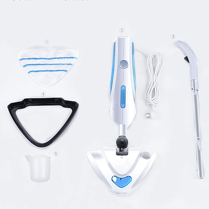Steam Mop Cleaner Hand 3-in-1 Multifunctional Surface Vacuum Cleaner Cleaning and Dry Cleaning High-Efficiency Household Steam Cleaner Blue (Blue)