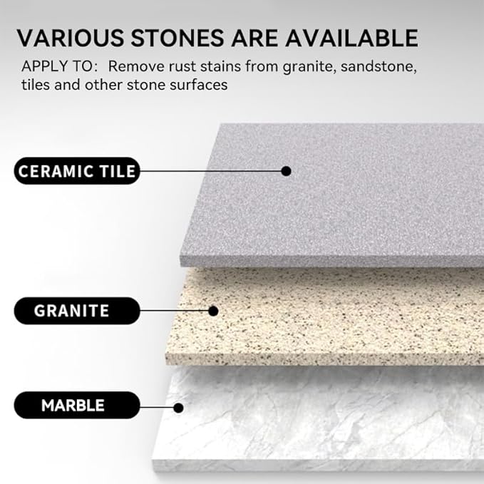 500ml Rust Stain Remover Marble Cleaner Tile Rust Remover Granite Care Agent Nature Stone Care Agent - Professional and Powerful in Removing Rust From Granite Tile and Marble