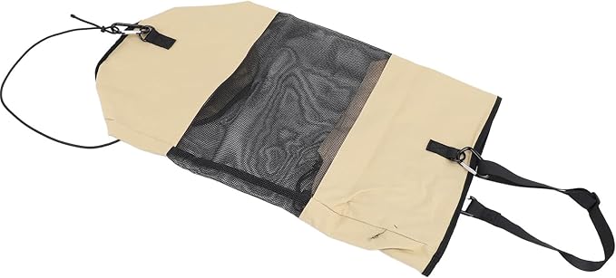 Boat Trash Bag Nylon Mesh Reusable Portable Boat Garbage Container with Secure Closure and Hanging Straps Ideal for Outdoor Seaside Activities