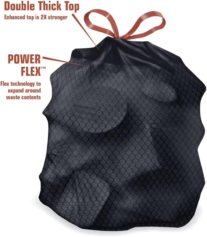 Compatible with Member's Mark 39 Gallon Power-Guard Drawstring Yard Trash Bags (90 ct.)