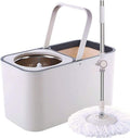 Mop -Reusable Microfiber Heads Included Wet or Dry Usage on Hardwood Laminate Tile Stone