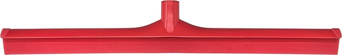 SPARTA 24 Floor Squeegee Replacement Head Seamless Rubber with Rust-Free Plastic Frame for HACCP Compliance Heavy-Duty Industrial Use Thermoplastic Rubber 24 Inches Red