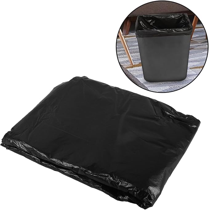 25pcs Thickened Trash Bags Heavy Duty Garbage Liners for Kitchen Bathroom Leak-resistant Trash Storage Bags for Indoor Outdoor Use