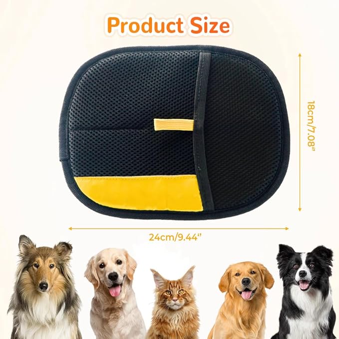 2025 Upgrade Pet Hair Remover Electrostatic Gloves Reusable Pet Hair Removal Glove for Cats &amp Dogs Premium Cat &amp Dog Hair Remover Mitt for Couch Furniture Carpet Car Seat (3)