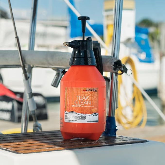 TEAK CLEAN - Environmentally Friendly Alternative To Phosphoric Acid or other Caustic Cleaners 1 Quart