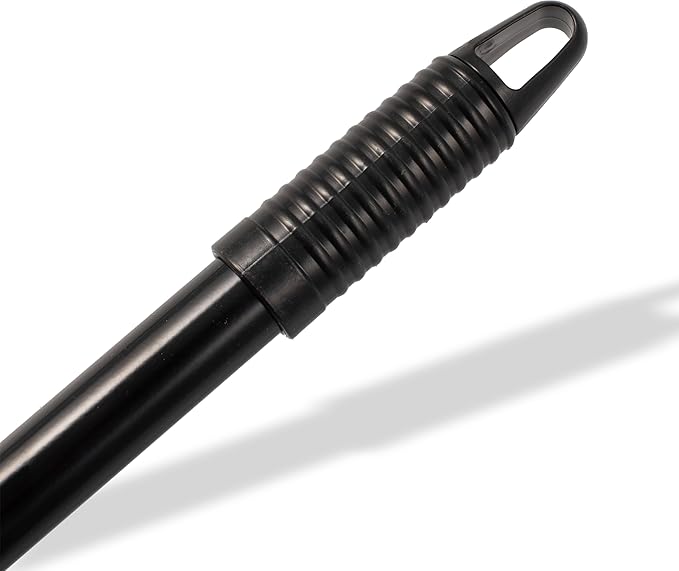 SPARTA Flo-Pac Mop Handle Threaded Broom Handle with Coated Metal Handle for Cleaning Restaurants Kitchen Hospitals 60 Inches Black (Pack of 12)