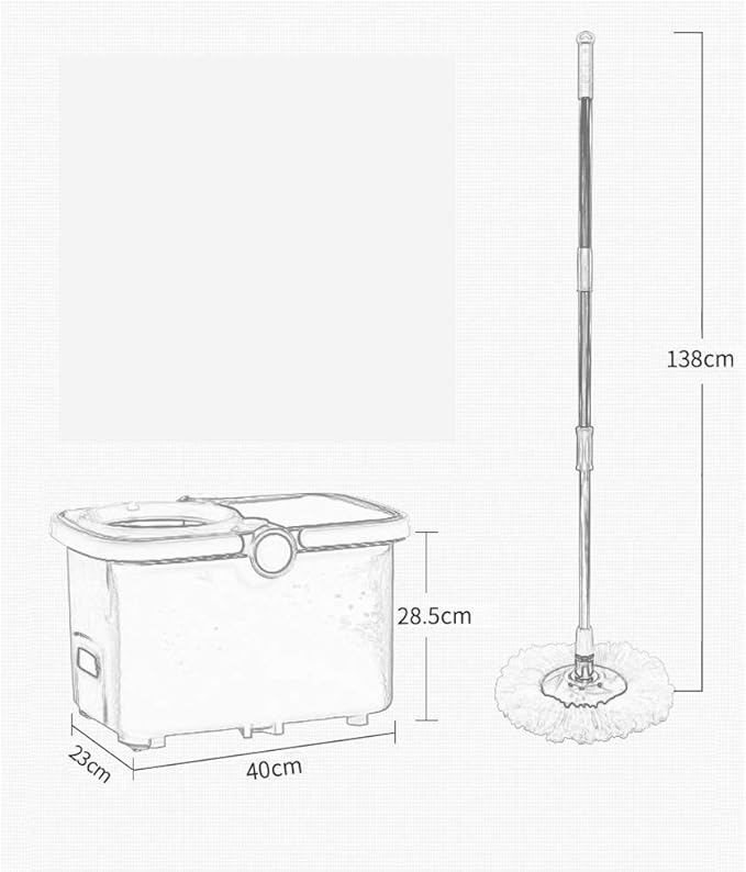 Microfiber Spin Mop Bucket Floor Cleaning System