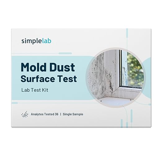Mold Dust Surface Test by SimpleLab | Mold Test Kit for Home &amp Office | Tests for 36 Types of Mold Fungi Mildew | Air Mold Test Kit and Home Mold Test kit for Home | Indoor Surfaces