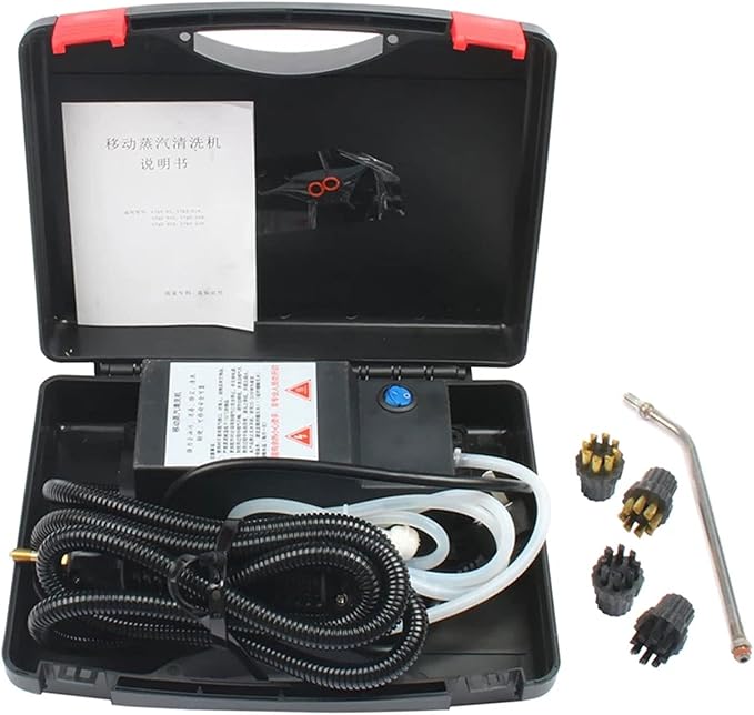 Gdrasuya10 1700W 110V Handheld High Temperature Steam Cleaner High Pressure Cleaning Machine Kitchen Household Portable High Temp High Pressure Steam Cleaner Machine 120ml/min