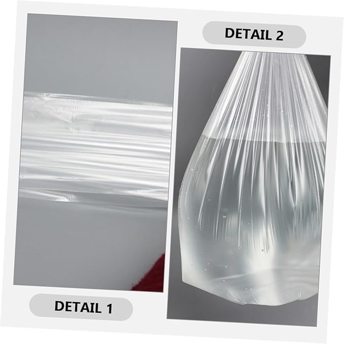 6 Rolls Thickened Small Trash Bags Disposable Plastic Garbage Can Liners for Bathroom and Bedroom Wastebaskets 45×50cm 30 Bags Per Roll
