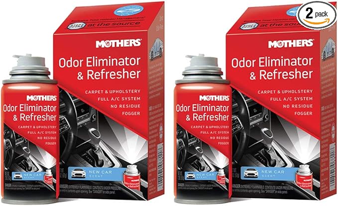 Mothers 06811 Odor Eliminator &amp Refresher New Car Scent (2)